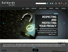 Tablet Screenshot of geldards.com